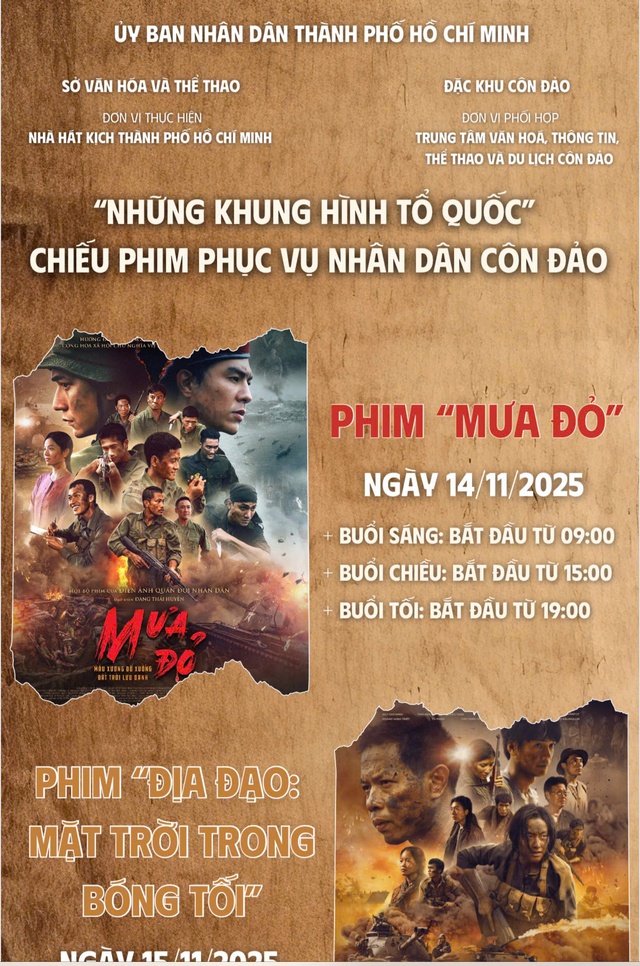 Chiếu phim tại đặc khu Côn Đảo - Lan tỏa giá trị điện ảnh từ 