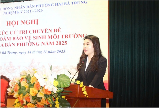 Cử tri phường Hai Bà Trưng: Kiến nghị nhiều vấn đề về công tác đảm bảo vệ sinh môi trường- Ảnh 4.