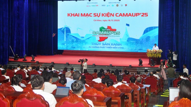 Ngày hội Khởi nghiệp tỉnh Cà Mau - CamaUP'25 với chủ đề "Thủy sản xanh - Xu hướng phát triển bền vững"- Ảnh 1. Ngày hội Khởi nghiệp tỉnh Cà Mau - CamaUP'25 với chủ đề "Thủy sản xanh - Xu hướng phát triển bền vững"- Ảnh 1.