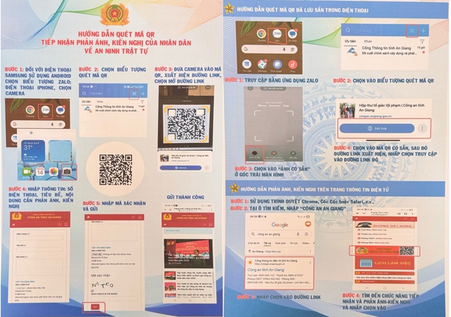 Công an tỉnh An Giang triển khai mô hình mã QR - tiếp nhận phản ánh, kiến nghị về ANTT- Ảnh 6. Công an tỉnh An Giang triển khai mô hình mã QR - tiếp nhận phản ánh, kiến nghị về ANTT- Ảnh 6.