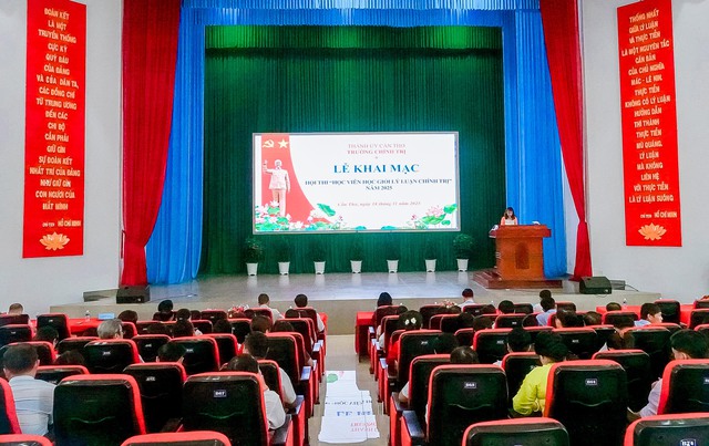 Trường Chính trị TP Cần Thơ tổ chức Hội thi “Học viên học giỏi lý luận chính trị”- Ảnh 1. Trường Chính trị TP Cần Thơ tổ chức Hội thi “Học viên học giỏi lý luận chính trị”- Ảnh 1.