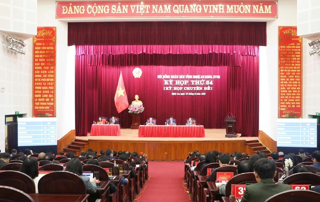 Đồng chí Võ Trọng Hải chính thức được bầu giữ chức Chủ tịch UBND tỉnh Nghệ An.- Ảnh 1.