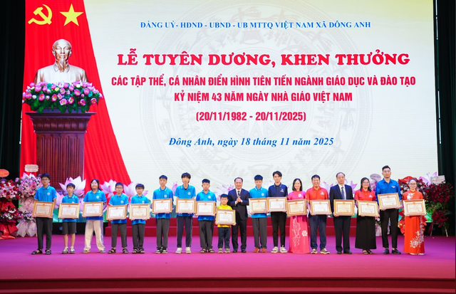 Đông Anh: Tuyên dương điển hình tiên tiến năm học 2024-2025- Ảnh 3.