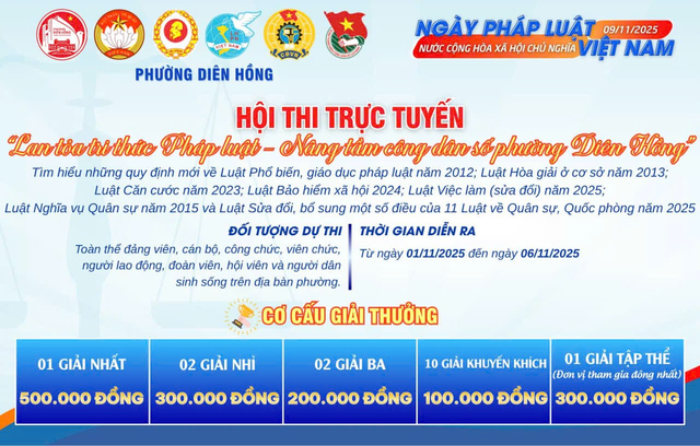 Phường Diên Hồng: Lan tỏa tri thức pháp luật - Nâng tầm công dân số- Ảnh 1. Phường Diên Hồng: Lan tỏa tri thức pháp luật - Nâng tầm công dân số- Ảnh 1.
