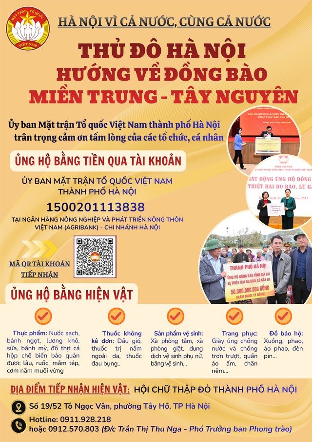 Hà Nội: Xây dựng kế hoạch hỗ trợ các địa phương miền Trung bị thiệt hại do mưa lũ- Ảnh 1. Hà Nội: Xây dựng kế hoạch hỗ trợ các địa phương miền Trung bị thiệt hại do mưa lũ- Ảnh 1.