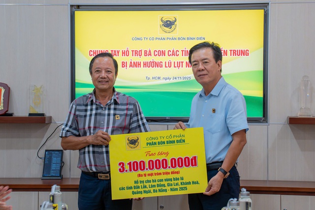 Bình Điền tiếp tục hỗ trợ khẩn cấp 3,1 tỷ đồng hướng về vùng lũ Nam miền Trung- Ảnh 1.