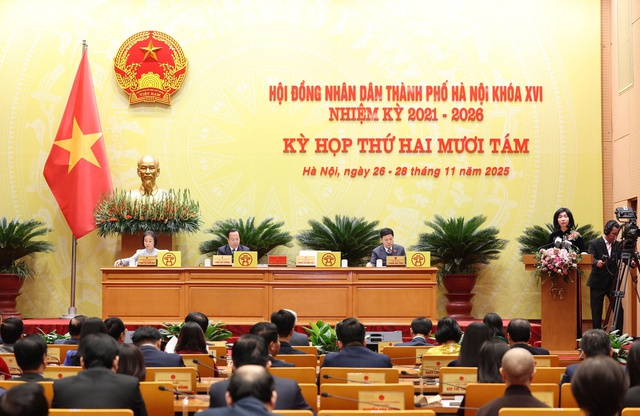 Kỳ họp thứ 28 HĐND TP Hà Nội: Xem xét, quyết nghị  nghị quyết quan trọng thúc đẩy sự phát triển- Ảnh 2.