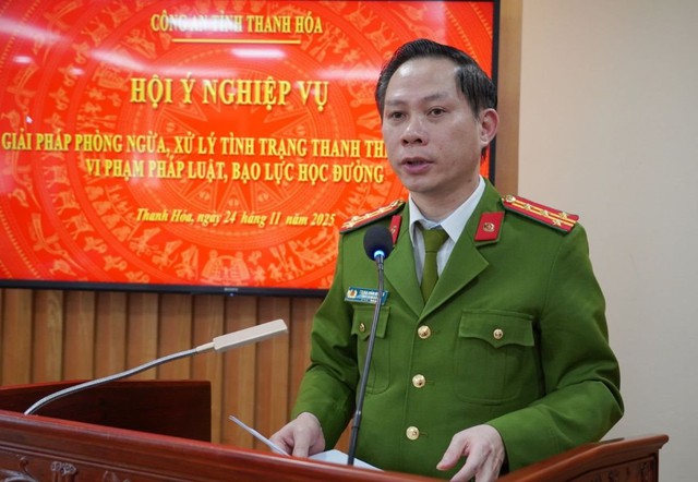Công an Thanh Hoá: Siết quản lý, phòng ngừa thanh thiếu niên hư và bạo lực học đường- Ảnh 2.