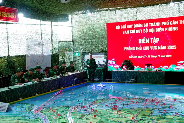 BĐBP TP. Cần Thơ hoàn thành Diễn tập khu vực phòng thủ năm 2025- Ảnh 2.
