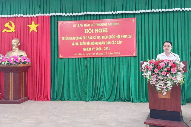 Cần Thơ: Ủy ban bầu cử phường An Bình triển khai công tác bầu cử ĐBQH khóa XVI- Ảnh 4.