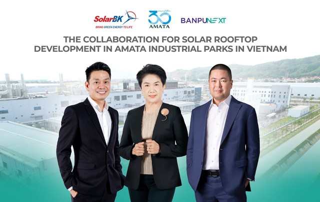 SolarBK, Banpu NEXT và Amata VN: Hợp tác chiến lược phát triển điện mặt trời mái nhà tại các khu công nghiệp- Ảnh 1. SolarBK, Banpu NEXT và Amata VN: Hợp tác chiến lược phát triển điện mặt trời mái nhà tại các khu công nghiệp- Ảnh 1.