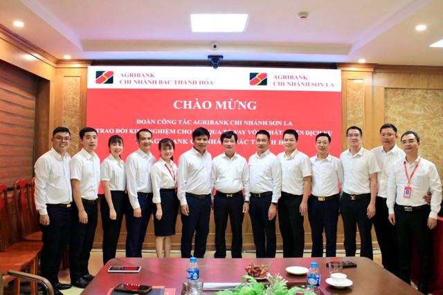 Agribank Bắc Thanh Hóa và Đoàn công tác Agribank Sơn La trao đổi về tăng hiệu quả tín dụng nông thôn- Ảnh 4.