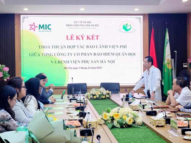 Bảo hiểm Quân đội (MIC) và Bệnh viện Phụ sản Hà Nội ký kết hợp tác bảo lãnh viện phí: Bước tiến mới trong bảo lãnh viện phí thai sản- Ảnh 2.