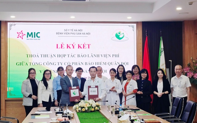 Bảo hiểm Quân đội (MIC) và Bệnh viện Phụ sản Hà Nội ký kết hợp tác bảo lãnh viện phí: Bước tiến mới trong bảo lãnh viện phí thai sản- Ảnh 1.
