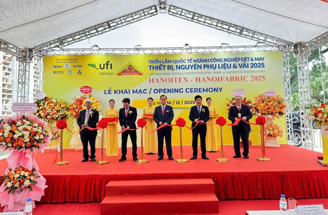 HanoiTex & HanoiFabric 2025: Kết nối chuỗi cung ứng và nâng cao năng lực cạnh tranh ngành dệt may- Ảnh 1.