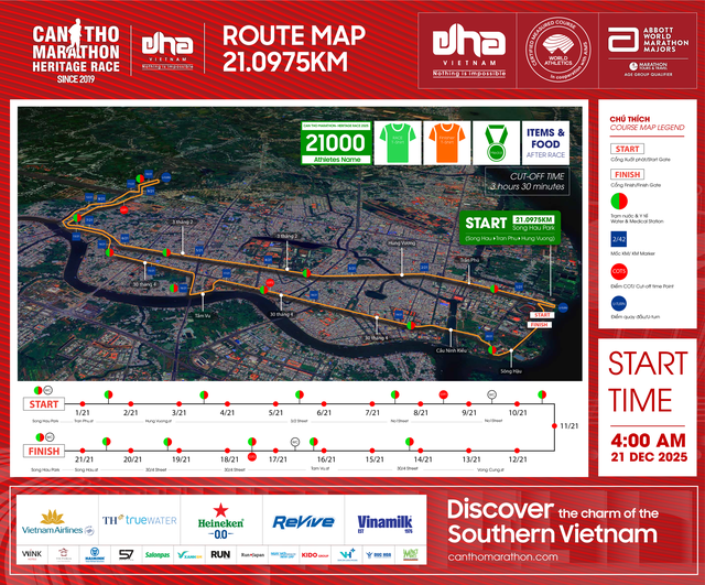 Gần 10.000 VĐV tham gia Giải Marathon Quốc tế Di sản Cần Thơ năm 2025- Ảnh 3.