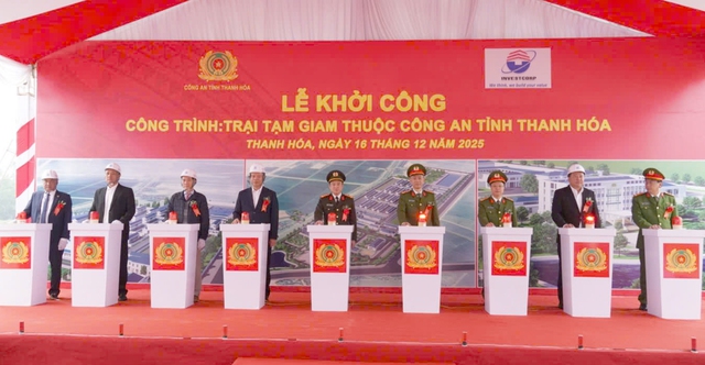 Công an tỉnh Thanh Hóa: Khởi công xây dựng Trại Tạm giam và Trụ sở Phòng Cảnh sát cơ động- Ảnh 1. Công an tỉnh Thanh Hóa: Khởi công xây dựng Trại Tạm giam và Trụ sở Phòng Cảnh sát cơ động- Ảnh 1.