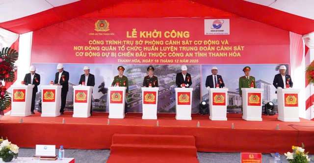 Công an tỉnh Thanh Hóa: Khởi công xây dựng Trại Tạm giam và Trụ sở Phòng Cảnh sát cơ động- Ảnh 2. Công an tỉnh Thanh Hóa: Khởi công xây dựng Trại Tạm giam và Trụ sở Phòng Cảnh sát cơ động- Ảnh 2.