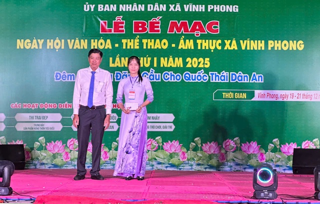 Bế mạc “Ngày hội Văn hóa - Thể thao - Ẩm thực xã Vĩnh Phong lần thứ I năm 2025- Ảnh 6.