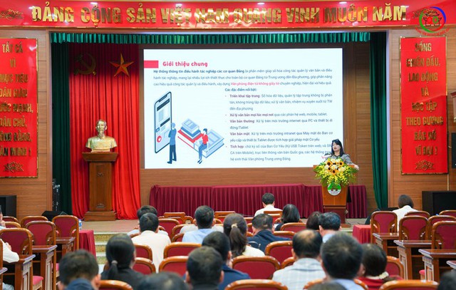 Quốc Oai: Tập huấn sử dụng hệ thống thông tin điều hành tác nghiệp trong các cơ quan Đảng- Ảnh 1.