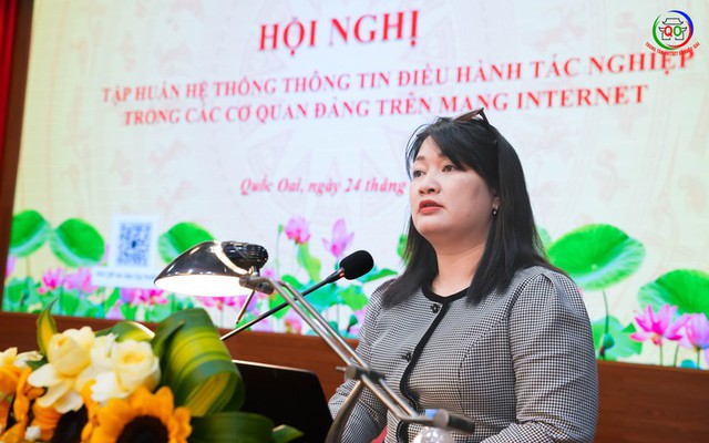 Quốc Oai: Tập huấn sử dụng hệ thống thông tin điều hành tác nghiệp trong các cơ quan Đảng- Ảnh 2.