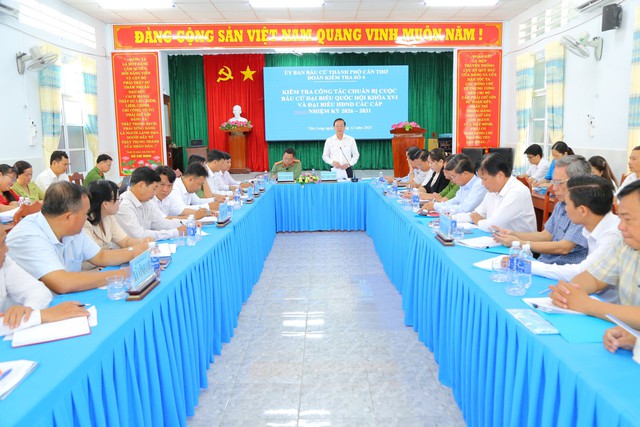 Kiểm tra công tác chuẩn bị bầu cử ĐBQH và HĐND các cấp, nhiệm kỳ 2026 - 2031- Ảnh 1.