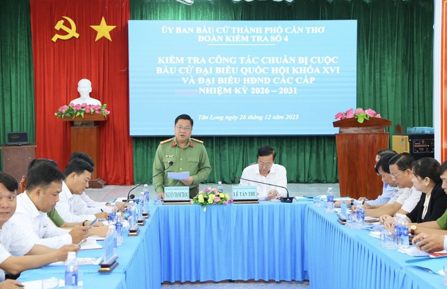 Kiểm tra công tác chuẩn bị bầu cử ĐBQH và HĐND các cấp, nhiệm kỳ 2026 - 2031- Ảnh 2.