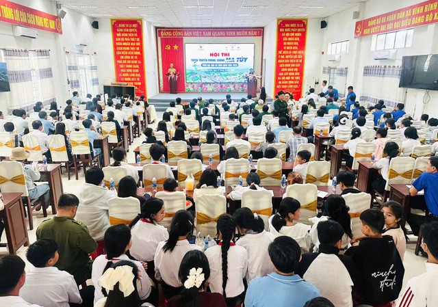 An Giang: Xã Vĩnh Bình tổ chức Hội thi tuyên truyền phòng, chống ma túy năm 2025- Ảnh 1.