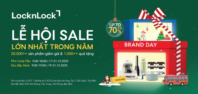 LocknLock Brand Day 2025: Đòn bẩy kích cầu cuối năm cho người tiêu dùng và doanh nghiệp- Ảnh 1.