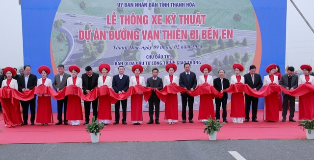 Thanh Hóa: Thông xe kỹ thuật dự án đường Vạn Thiện đi Bến En- Ảnh 1.