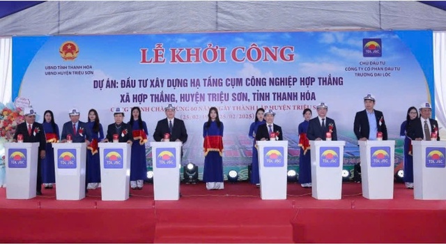 Thanh Hóa: Khởi công Cụm công nghiệp Hợp Thắng- Ảnh 1.