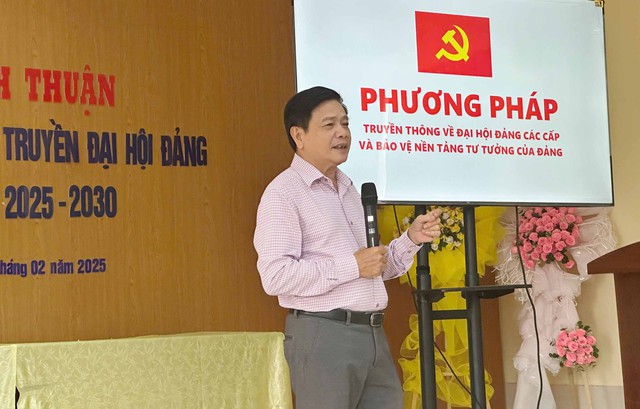 Thị trấn Vĩnh Thuận: Hướng dẫn kỹ năng tuyên truyền đại hội Đảng các cấp nhiệm kỳ 2025-2030- Ảnh 2.