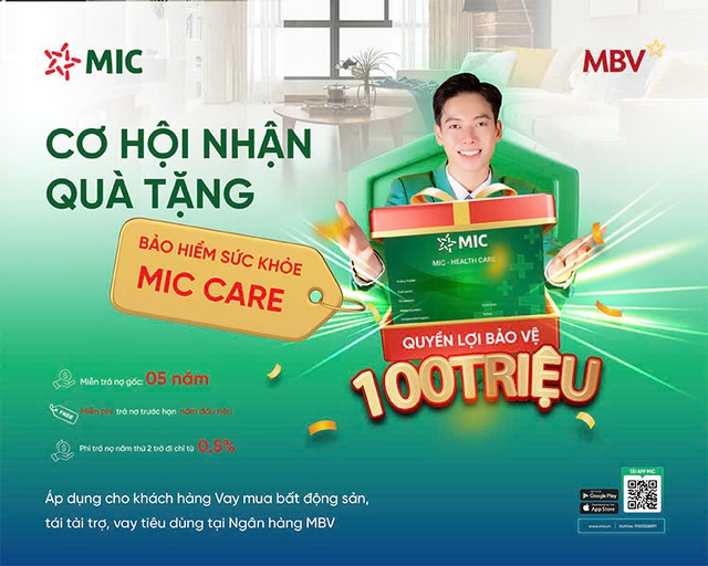 Cơ hội nhận quà tặng miễn phí bảo hiểm sức khỏe MIC CARE dành cho khách hàng MIC và MBV- Ảnh 1. Cơ hội nhận quà tặng miễn phí bảo hiểm sức khỏe MIC CARE dành cho khách hàng MIC và MBV- Ảnh 1.