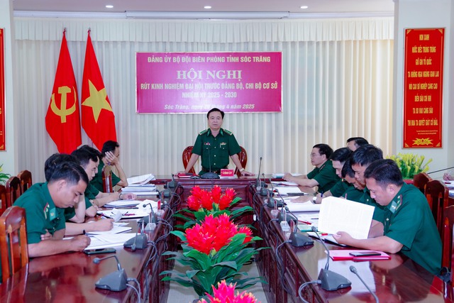 BĐBP Sóc Trăng: Rút kinh nghiệm Đại hội trước Đảng bộ, chi bộ cơ sở nhiệm kỳ 2025-2030- Ảnh 2. BĐBP Sóc Trăng: Rút kinh nghiệm Đại hội trước Đảng bộ, chi bộ cơ sở nhiệm kỳ 2025-2030- Ảnh 2.