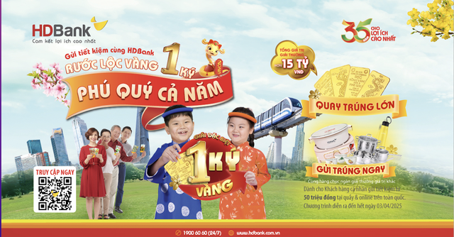 HDBank công bố 16 khách hàng trúng thưởng vàng, 1 ký vàng SJC đã có chủ- Ảnh 2. HDBank công bố 16 khách hàng trúng thưởng vàng, 1 ký vàng SJC đã có chủ- Ảnh 2.