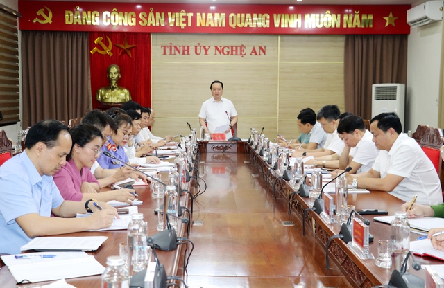 Nghệ An: Hội nghị giao ban Khối nội chính tháng 4/2025- Ảnh 1. Nghệ An: Hội nghị giao ban Khối nội chính tháng 4/2025- Ảnh 1.