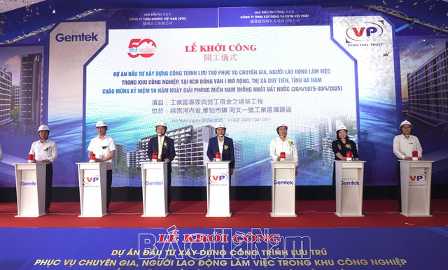 Hà Nam: Khởi công dự án nhà ở xã hội tại KCN Đồng Văn I mở rộng- Ảnh 1. Hà Nam: Khởi công dự án nhà ở xã hội tại KCN Đồng Văn I mở rộng- Ảnh 1.