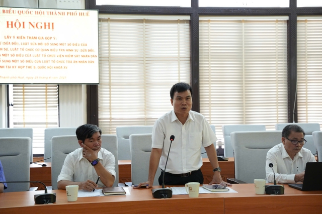 TP. Huế: Lấy ý kiến đóng góp vào các dự án luật tố tụng và tổ chức cơ quan tư pháp- Ảnh 2. TP. Huế: Lấy ý kiến đóng góp vào các dự án luật tố tụng và tổ chức cơ quan tư pháp- Ảnh 2.