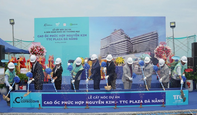 TTC Plaza Đà Nẵng cất nóc, bàn giao khối đế thương mại đúng tiến độ- Ảnh 3. TTC Plaza Đà Nẵng cất nóc, bàn giao khối đế thương mại đúng tiến độ- Ảnh 3.