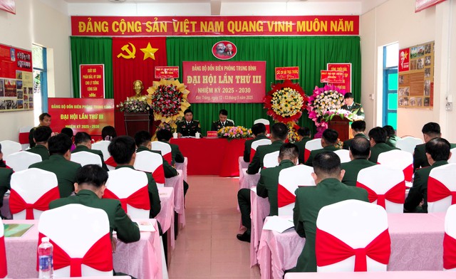 Sóc Trăng: Đại hội Đảng bộ đồn Biên phòng Trung Bình nhiệm kỳ 2025-2030- Ảnh 1. Sóc Trăng: Đại hội Đảng bộ đồn Biên phòng Trung Bình nhiệm kỳ 2025-2030- Ảnh 1.