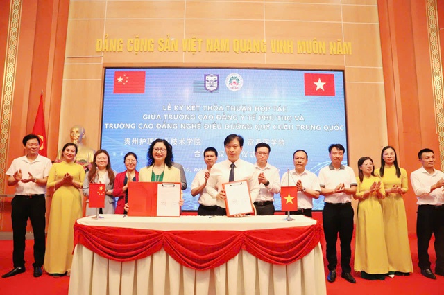 Trường CĐ Y tế Phú Thọ: Hợp tác chiến lược với Trường CĐ Nghề Điều Dưỡng Quý Châu, Trung Quốc- Ảnh 6. Trường CĐ Y tế Phú Thọ: Hợp tác chiến lược với Trường CĐ Nghề Điều Dưỡng Quý Châu, Trung Quốc- Ảnh 6.