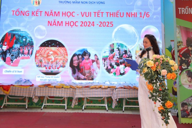 Hà Nội: Trường Mầm non Dịch Vọng tổng kết năm học 2024-2025- Ảnh 1.