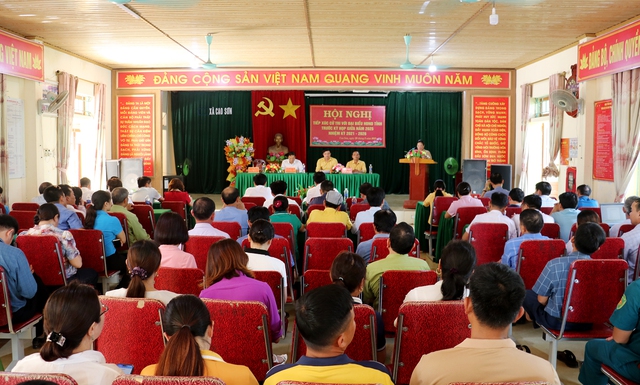 Nghệ An: Chủ tịch UBND tỉnh tiếp xúc cử tri tại xã Cao Sơn, huyện Anh Sơn- Ảnh 1. Nghệ An: Chủ tịch UBND tỉnh tiếp xúc cử tri tại xã Cao Sơn, huyện Anh Sơn- Ảnh 1.
