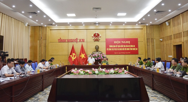 Bộ Công An thông báo kết quả kiểm tra công tác PCCC và CNCH tại tỉnh Nghệ An- Ảnh 1. Bộ Công An thông báo kết quả kiểm tra công tác PCCC và CNCH tại tỉnh Nghệ An- Ảnh 1.
