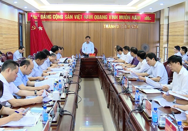 TP. Sầm Sơn: Sẵn sàng các điều kiện để đơn vị hành chính cấp xã mới đi vào hoạt động- Ảnh 1. TP. Sầm Sơn: Sẵn sàng các điều kiện để đơn vị hành chính cấp xã mới đi vào hoạt động- Ảnh 1.