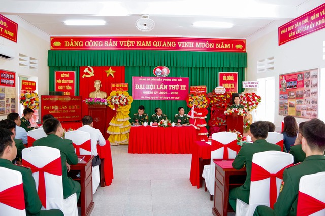Sóc Trăng: Đại hội Đảng bộ đồn Biên phòng Vĩnh Hải nhiệm kỳ 2025-2030- Ảnh 1. Sóc Trăng: Đại hội Đảng bộ đồn Biên phòng Vĩnh Hải nhiệm kỳ 2025-2030- Ảnh 1.