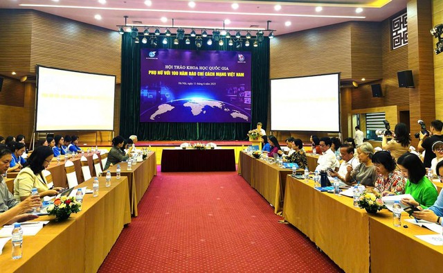 Hội thảo khoa học quốc gia: "Phụ nữ với 100 năm Báo chí Cách mạng Việt Nam"- Ảnh 1. Hội thảo khoa học quốc gia: "Phụ nữ với 100 năm Báo chí Cách mạng Việt Nam"- Ảnh 1.