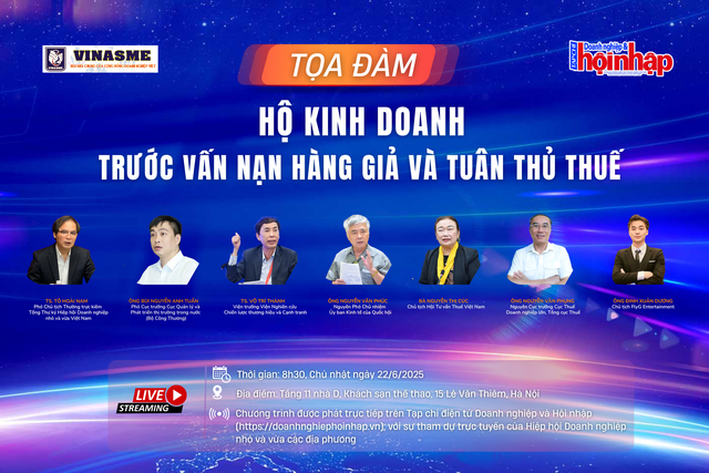 Sắp diễn ra tọa đàm "Hộ kinh doanh trước vấn nạn hàng giả và tuân thủ thuế"- Ảnh 1. Sắp diễn ra tọa đàm "Hộ kinh doanh trước vấn nạn hàng giả và tuân thủ thuế"- Ảnh 1.