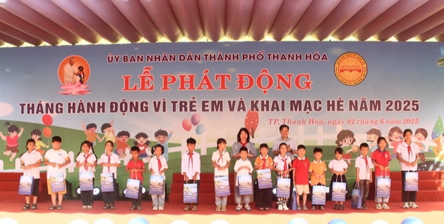 TP Thanh Hóa: Phát động Tháng hành động vì trẻ em và khai mạc hè năm 2025- Ảnh 3. TP Thanh Hóa: Phát động Tháng hành động vì trẻ em và khai mạc hè năm 2025- Ảnh 3.