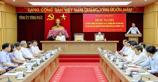 Vĩnh Phúc: Vận hành thử nghiệm hoạt động của các xã, phường thành lập mới- Ảnh 2. Vĩnh Phúc: Vận hành thử nghiệm hoạt động của các xã, phường thành lập mới- Ảnh 2.